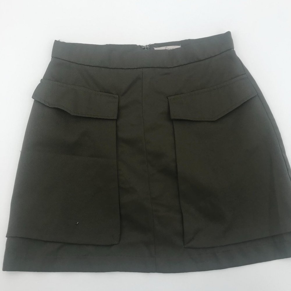 WOMENS SOPRANO GREEN MINI SKIRT